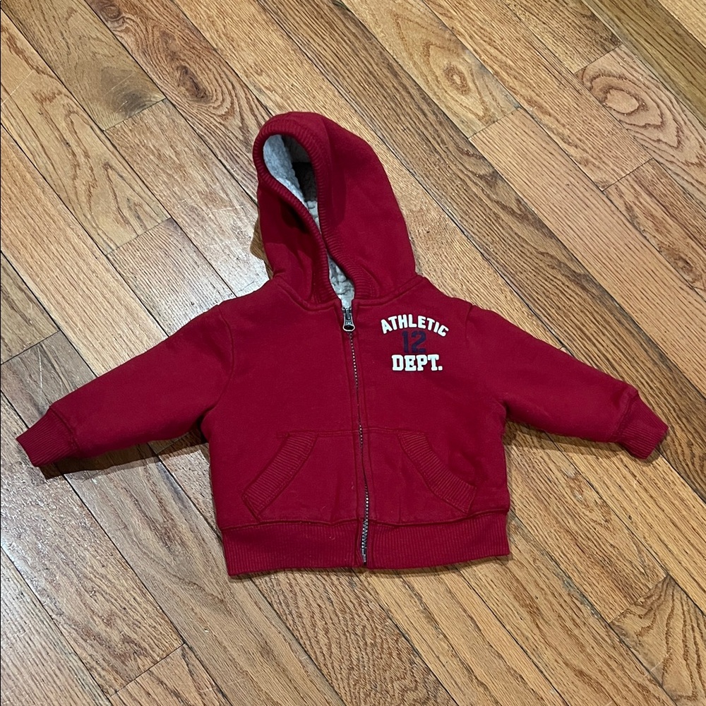The Children's Place Red Zip-Up Hoodie